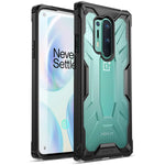 Poetic Affinity Series Designed For Oneplus 8 Pro Case Rugged Lightweight Military Grade Hybrid Protective Bumper Cover Black Clear