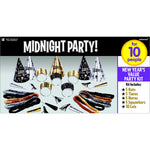 Midnight Party 2023 New Years Eve Decorations Party Supplies For 10 Includes Cone Hats And Glitter Tiara
