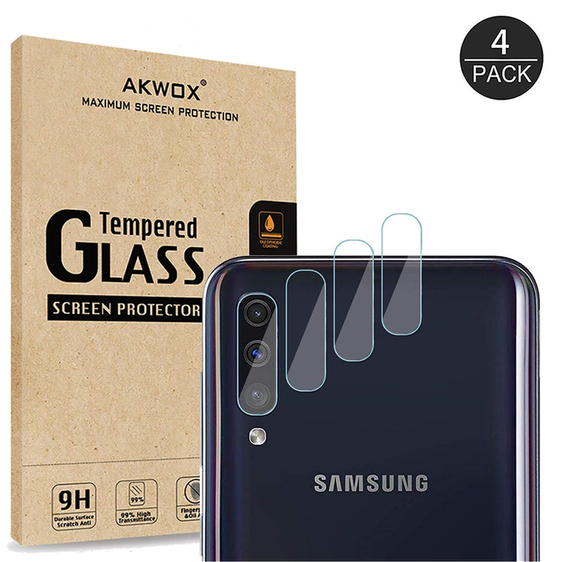 4 Pack Akwox Compatible Samsung Galaxy A50 Camera Lens Protector Ultra Thin 0 2Mm 9H Hard Tempered Glass Camera Lens Protector For Galaxy A50 Anti Scratch Dustproof High Transmittance