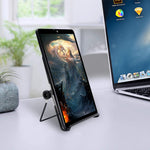 Sinloon Foldable Tablet Stand Adjustable Portable Metal Holder Cradle Tablet Stand For 9 12 9 Inch Tablet Pc E Reader Etc Black Big