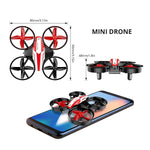 Holy Stone Mini Drone For Kids Beginners Throw To Go Indoor Rc Nano Quadcopter Plane With Altitude Hold 3D Flips Headless Mode And 3 Batteries Toys For Boys Girls Upgraded Hs210 Red
