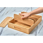 Kitchen Cabinet Organizer For Food Storage Container Lids With Adjustable Dividers