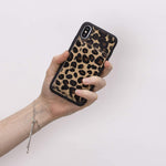 Pisa Snap On Leather Wallet Case With Stand Compatible With Iphone X Xs Furry Leopard