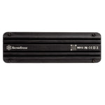 Silverstone Ms12 20Gbps Superspeed Usb 3 2 Gen 2X2 Type C To Nvme M 2 Ssd Enclosure Aluminum Black Sst Ms12