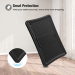 Procase Galaxy Tab A7 10 4 2020 Kids Case Sm T500 T505 T507 Shockproof Soft Silicone Case Lightweight Anti Slip Kids Friendly Case With Kickstand For 10 4 Inch Galaxy Tab A7 Tablet 2020 Black