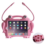 Kids Case For Ipad 9 7 2018 2017 Ipad Air 1 2 Ipad Pro Eye Popping Toys Shockproof Silicone Handle Stand Frog Protective Cover For Apple Ipad 5Th 6Th Generation Pink