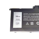 Endlessbattery F7Hvr Replacement Laptop Battery Compatible With Dell Inspiron 15 7537 Insprion 17 7737 Series Part No 062Vnh T2T3J Y1Fgd G4Yjm Np03Xl14 8V 58Wh