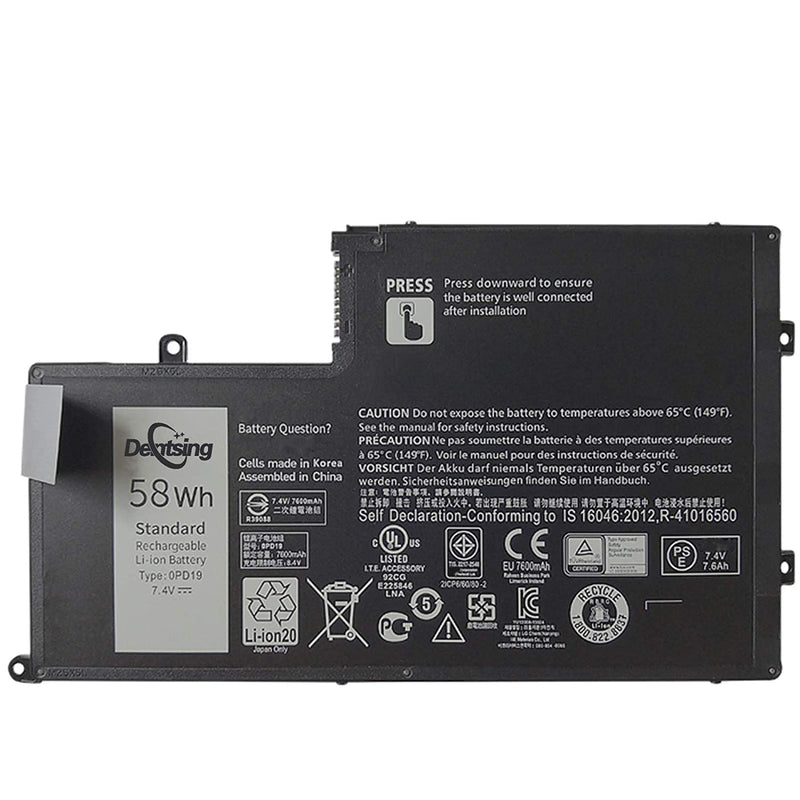7 4V 58Wh Opd19 Laptop Battery Compatible With Dell Inspiron 15 5547 5442 5542 0Dfvyn 0Pd19 5Md4V 86Jk8 Dfvyn Trhff