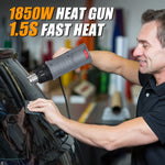 Heat Gun Variable Temperature Settings With 4 Nozzels