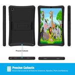 Procase Galaxy Tab A7 10 4 2020 Kids Case Sm T500 T505 T507 Shockproof Soft Silicone Case Lightweight Anti Slip Kids Friendly Case With Kickstand For 10 4 Inch Galaxy Tab A7 Tablet 2020 Black
