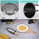 Stainless Steel Corn On The Cob Stripping Tool Remover Husker Cutte