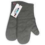 Heat Resistant Oven Mitts Set Of 2 Silicone Kitchen Oven Mitt Gloves Grey