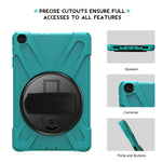 Procase Galaxy Tab A 10 1 2019 Case T510 T515 T517 Rugged Heavy Duty Shockproof Rotating Kickstand Protective Cover Case For 10 1 Inch Galaxy Tab A Tablet Sm T510 Sm T515 Sm T517 2019 Release A Teal