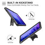 Ztotopcase For Samsung Tab A7 Case 10 4 Inch 2020 Sm T500 T505 T507 Built In Screen Protector Dual Layer Shockproof Full Body Cover With Kickstand For Samsung Galaxy Tab A7 2020 Release Black