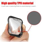 Compatible With Watch Series 5 4 Case 44Mm Built In Screen Protector Soft Tpu Overall Protective Case Hd Clear Ultra Thin Cover 2 Color Packs Black Silver