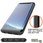 Galaxy S8 Plus Case Slot Series Slim Fit Dual Layer Armor Cover W Integrated Anti Shock System Credit Card Slot Punkshield Screen Protector For Samsung Galaxy S8 Black