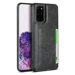 Compatible With Samsung Galaxy S20Plus Wallet Case With Card Holder Hand Strap Premium Pu Leather Case Kickstand Magnetic Durable Shockproof Phone Back Cover With Lanyard For Samsung S20 Black