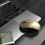 Wireless Mouse With Nano Usb Receiver Seenda Noiseless 2 4G Wireless Mouse Portable Optical Mice Compatible For Macbook Notebook Pc Laptop Computer Black Gold