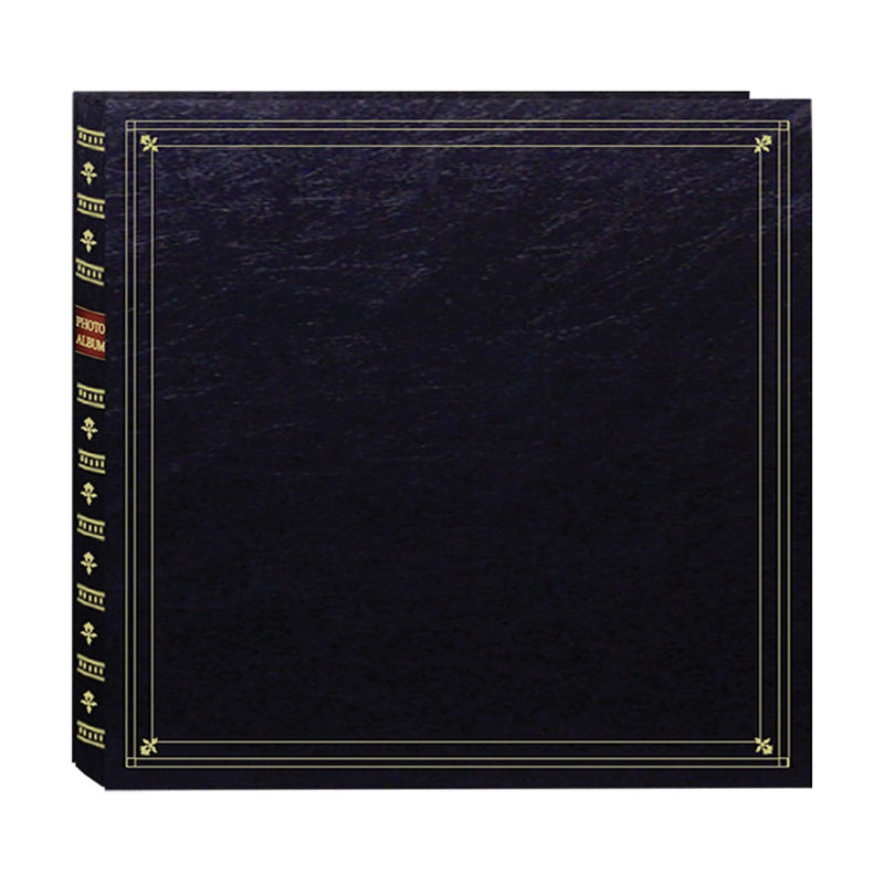 Pioneer Photo Albums 300 Pocket Post Bound Leatherette Cover Photo Album For 3 5 By 5 25 Inch Prints Black