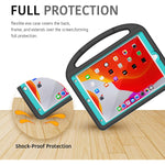 Kids Case For New Ipad 10 2 2020 2019 Ipad 8Th 7Th Generation Case With Built In Screen Protector Shockproof Light Weight Handle Stand Case For Ipad 10 2 2020 2019 Black And Turquoise