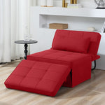 Modern Convertible Chair Adjustable Backrest Sleeper Couch Bed For Living Room