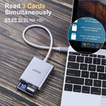 Bundle Usb C Sd Card Reader And Aluminum Dual Bay Hard Drive Docking Station