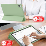 Ipad Pro 11 Case 2020 With Pencil Holder 2Nd Generation Premium Protective Case Cover With Soft Tpu Back And Auto Sleep Wake Feature For 2020 2018 Ipad Pro 11 Matcha Green