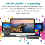 Mini Displayport To Hdmi Cable Benfei 4K Mini Dp To Hdmi 6 Feet Cable Thunderbolt Compatible With Macbook Air Pro Surface Pro Dock Monitor Projector
