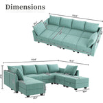 Modular Sofa Couch U Shaped