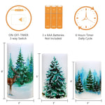 Real Wax Electric Led Pillar Candles For Xmas Decoration