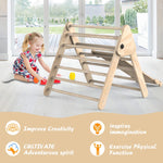 Foldable Climbing Triangle Ladder Toys With Ramp