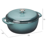 Cast Iron Covered Dutch Oven Enamled
