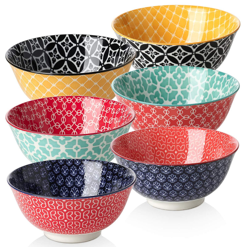 Ceramic Vibrant Cereal Bowls For Kitchen