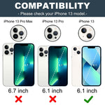 Coolden For Iphone 13 Hybrid Clear Phone Case Heavy Duty Protective Dual Layer Shockproof Case With Hard Pc Bumper Soft Tpu Back For Iphone 13 6 1 Inch Transparent