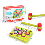 Interactive Pound A Mole Game Light Up Musical Pounding Toy Early Developmental Toys Interesting Gift For Age 2 3 4 5 6 Years Old Kids Boys Girls 2 Soft Hammers Included