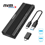 M 2 Nvme Usb C Ssd Enclosure Adapter Usb 3 1 Gen 2 10Gbps To Nvme Pcie M Key Solid State Drive External Enclosure With Uasp For M 2 Nvme Ssd 2230 2242 2260 2280 Nvme Based