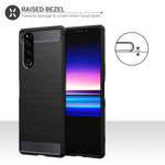 For Sony Xperia 5 Case With Screen Protector 360 Full Body Coverage Hard Pc Dual Layer Rugged Heavy Duty Cover Shockproof Tempered Glass Sentinel Black
