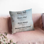 Birthday Christmas Square Cushion Cover 18X18 In