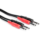 Hosa Cpp 202 Dual 1 4 Ts To Dual 1 4 Ts Stereo Interconnect Cable 2 Meters