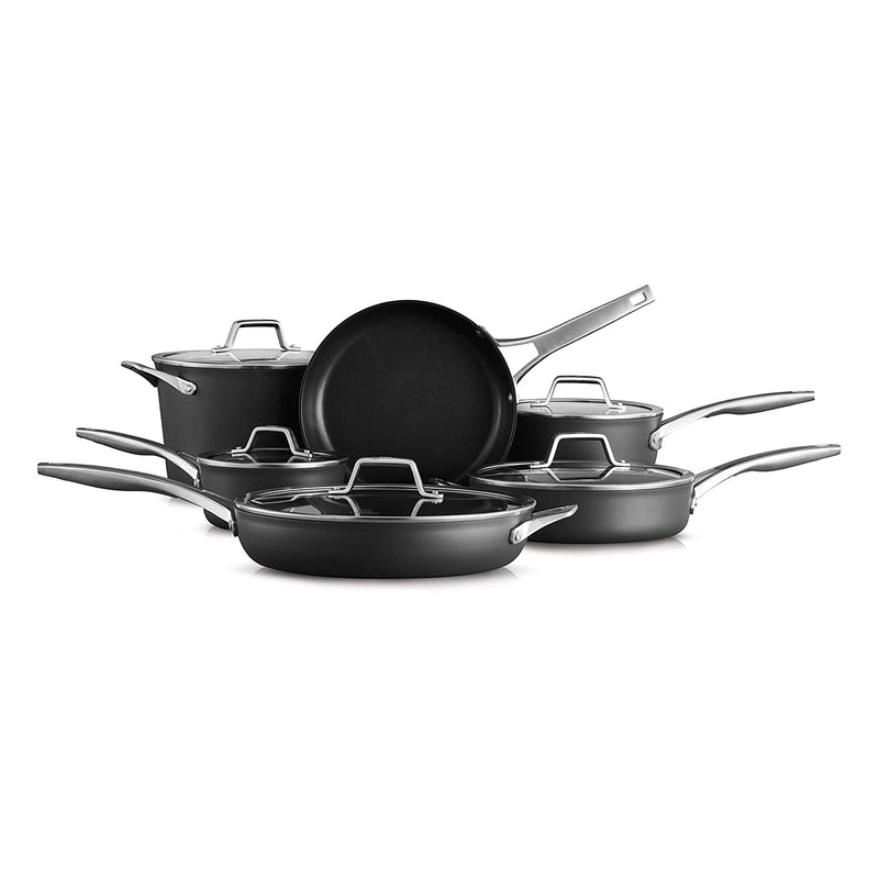 Calphalon Premier Hard Anodized Nonstick 11 Piece Cookware Set Black