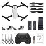 Ht25 Mini Drone Foldable Rc Quadcopter Voice Gesture Control 720P Hd Fpv Camera One Key Take Off Landing Altitude Hold 3D Flips 2 Batteries Toy Drone Gifts For Boys Girls