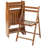 Wooden Folding Set Teak Chair, 4 Pieces