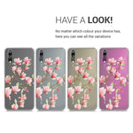 Clear Case Compatible with Huawei P20 - TPU Smartphone Backcover - Magnolias
