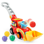 Pop A Balls Push And Pop Bulldozer Red