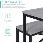 Bench Style Dining Table Furniture Set