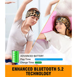 Sleep Headphones Wireless Bluetooth 5 2 Sports Headband Headphones With Hd Stereo Speakers Unique Gifts Cool Gadgets Perfect For Sleeping Workout Jogging Yoga Insomnia Air Travel