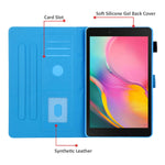 Dteck Galaxy Tab A 8 0 2019 Case T290 T295 T297 Case Slim Fit Premium Pu Leather Folding Stand Shockproof Cover Card Slots Wallet Case For Samsung Galaxy Tab A 8 0 T290 T295 T297 2019 Release Cat