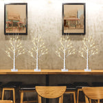 Birch Tree Battery Powered Warm White Led