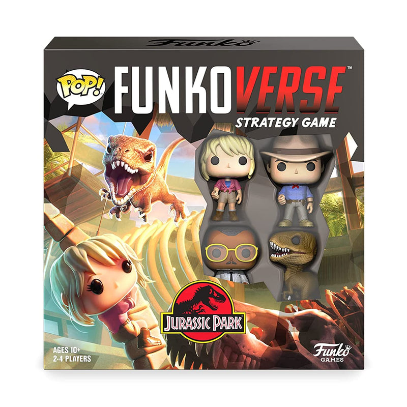 Funkoverse Jurassic Park 100 4 Pack Board Game Multicolour