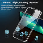 Anti Yellowing Crystal Clear Case For Iphone 13 Pro Max With 2 Pack Screen Protector Ultra Slim Thin Transparent Anti Scratch Shockproof Protective Phone Case For Iphone 13 Pro Max6 7 Inch 2021